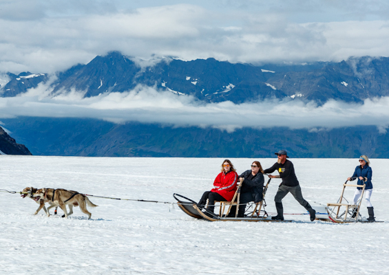 alaskahelicoptertours helicopter and glacier dogsled tour slide