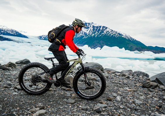alaskahelicoptertours helicopter e mountain bikea dventure slide