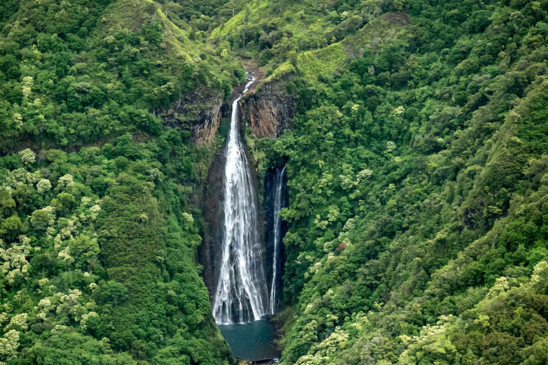 bluehawaiian kauai helicopter discovery jurassic falls overview