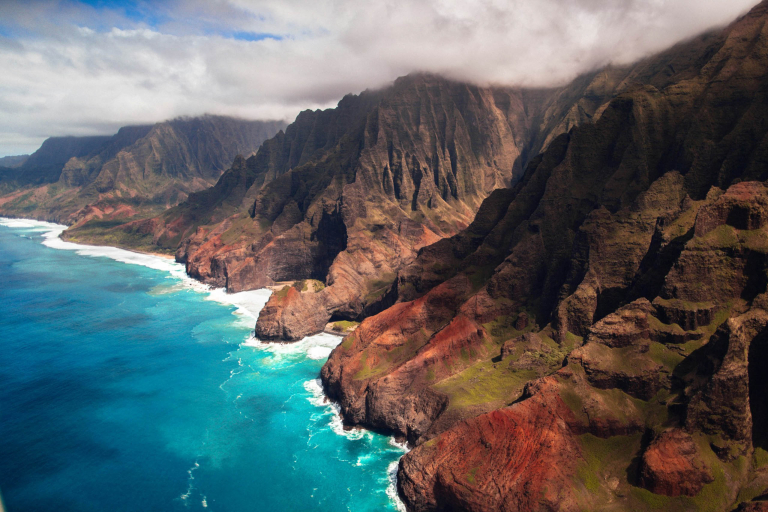 bluehawaiian kauai helicopter discovery na pali coast view