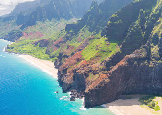 kauai helicopter discovery slide coast